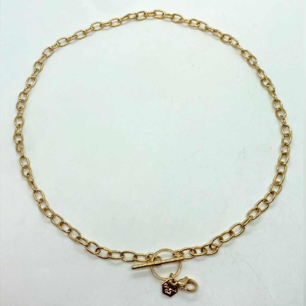 Origami Owl Gold Tone Metal Chain w Toggle Clasp & Lobster Clip | 20” L